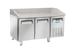 Stół chłodniczy do pizzy 2-drzwiowy, 128L, 220-240V/210W, 1507x800x1040mm Arktic 236789