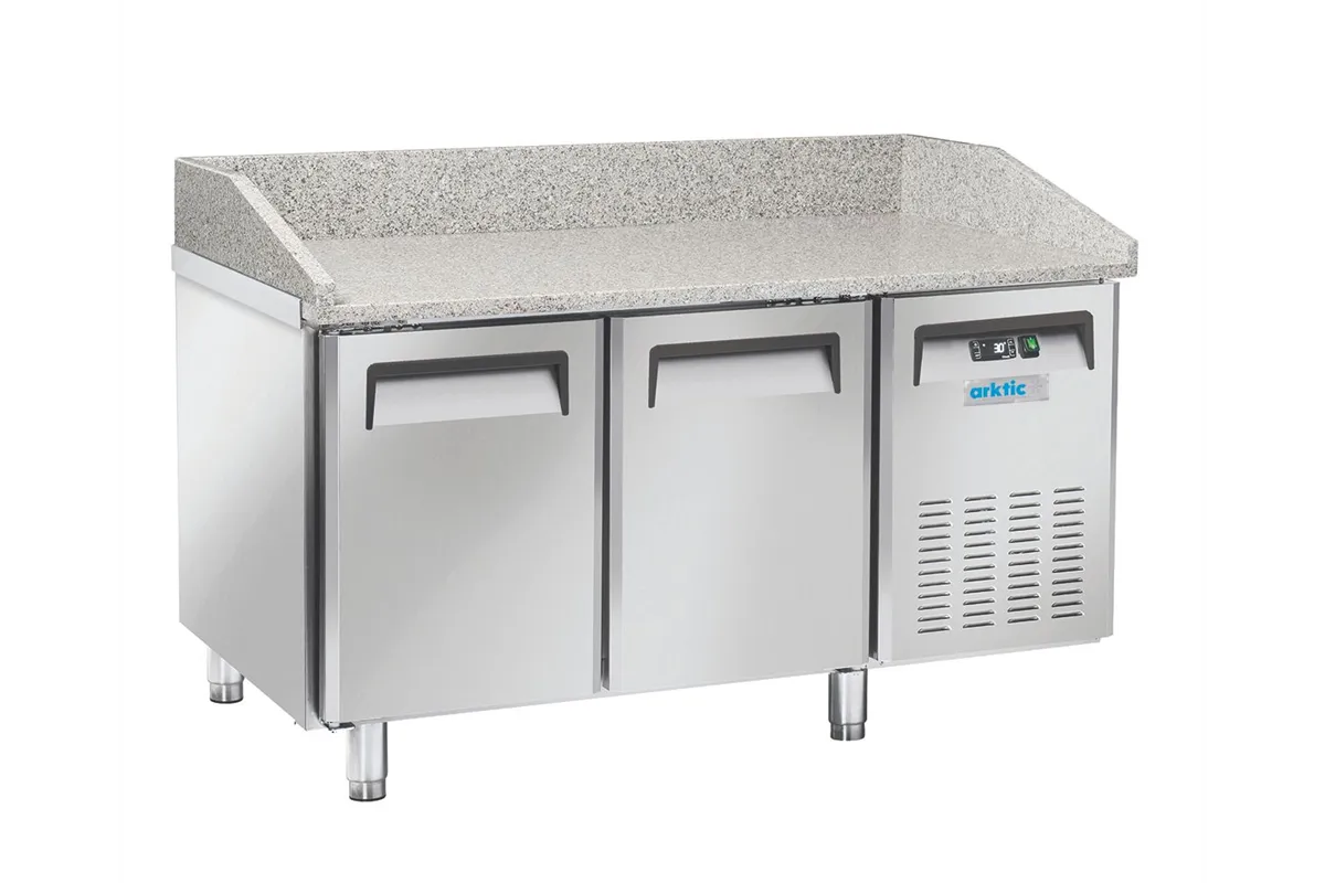 Stół chłodniczy do pizzy 2-drzwiowy, 128L, 220-240V/210W, 1507x800x1040mm Arktic 236789
