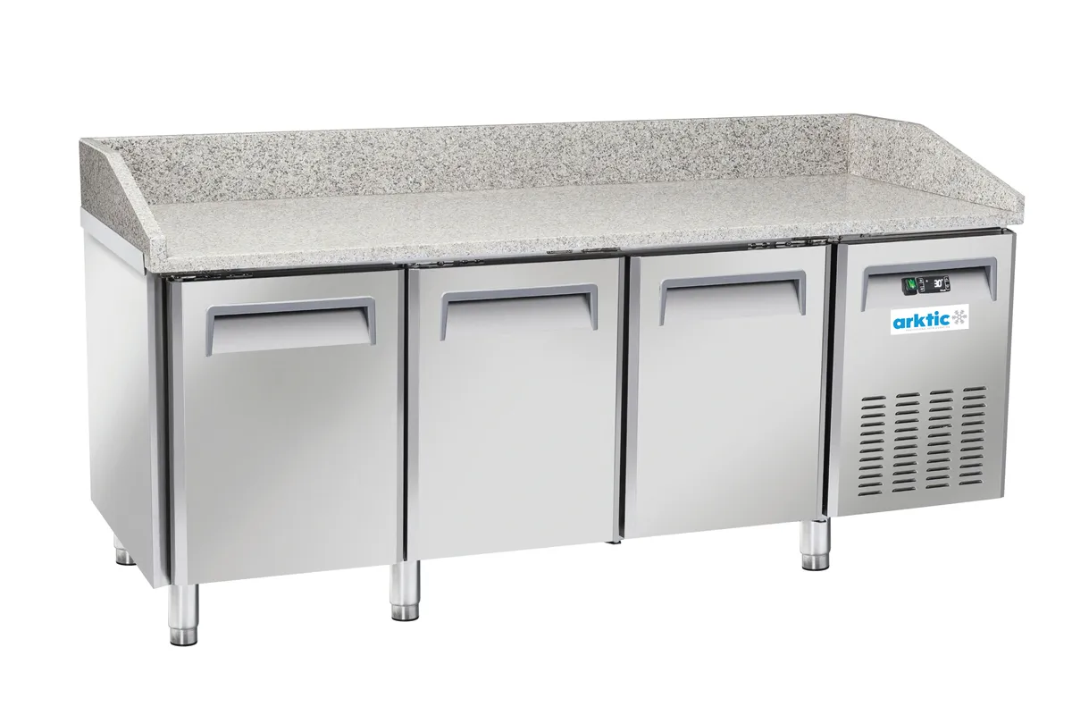 Stół chłodniczy do pizzy 3-drzwiowy, 186L, 220-240V/450W, 2025x800x1040mm Arktic 236796