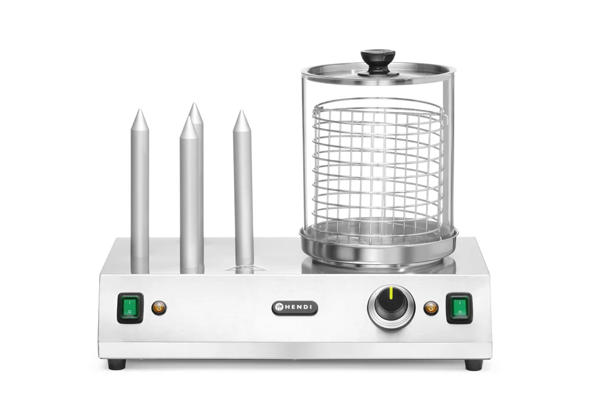 Podgrzewacz do parówek i bułek do hot-dogów, 220-240V/550W, 500x310x395mm HENDI 265031
