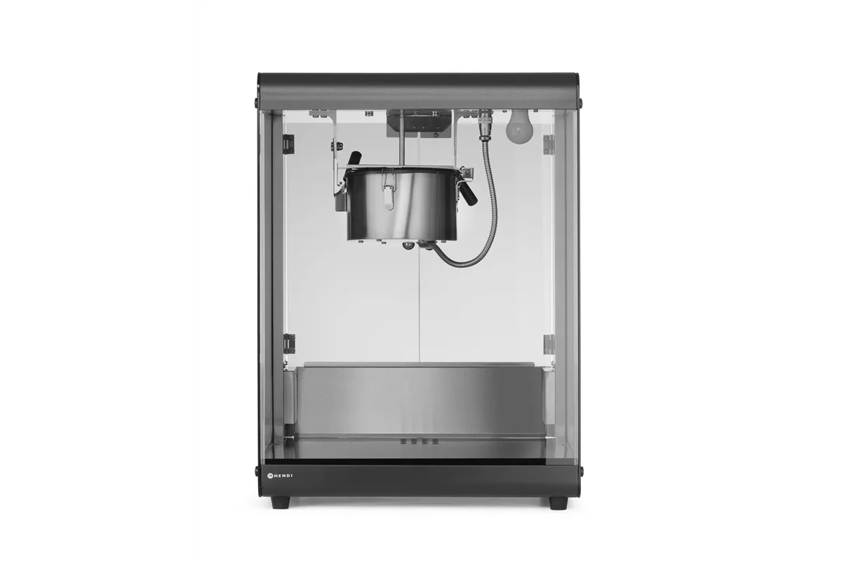 Urządzenie do popcornu, 80L, czarny, 220-240V/1155W, 560x445x775mm HENDI 282823