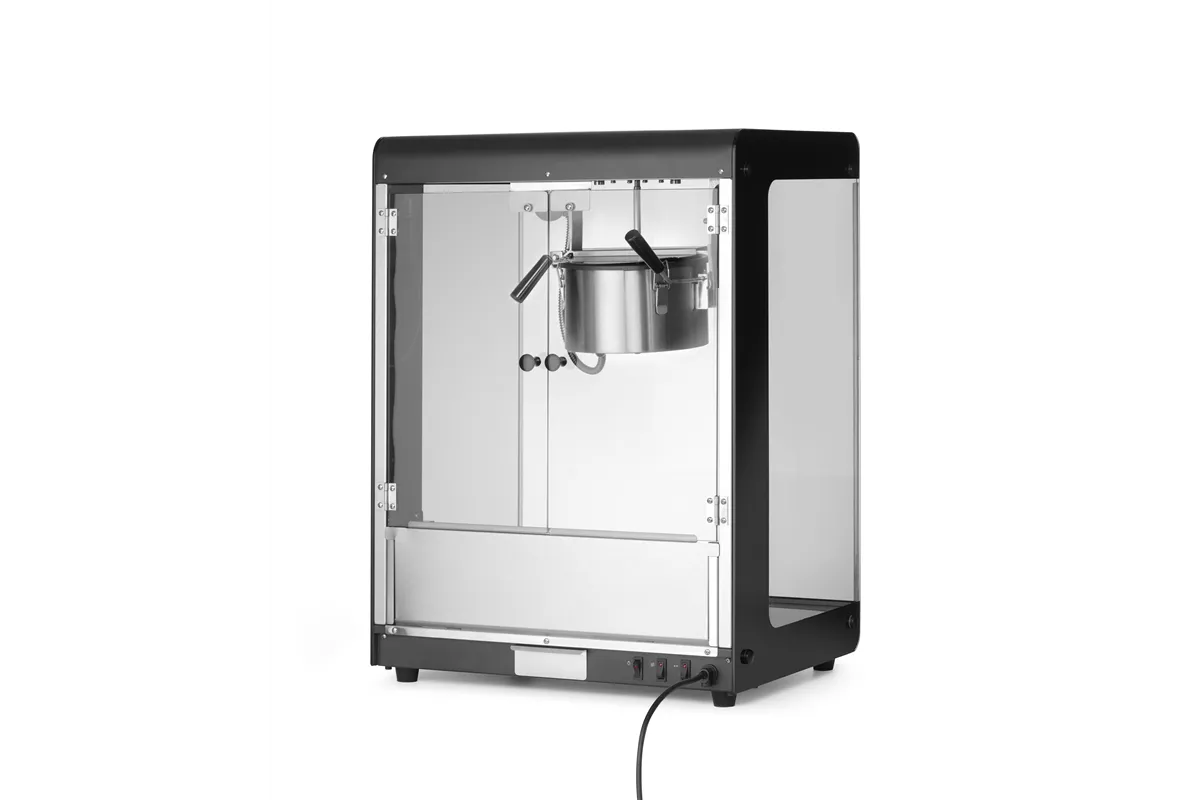 Urządzenie do popcornu, 80L, czarny, 220-240V/1155W, 560x445x775mm HENDI 282823