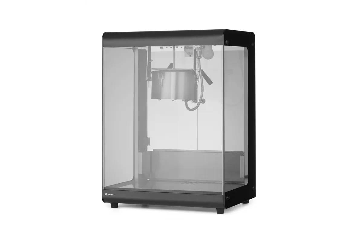 Urządzenie do popcornu, 80L, czarny, 220-240V/1155W, 560x445x775mm HENDI 282823