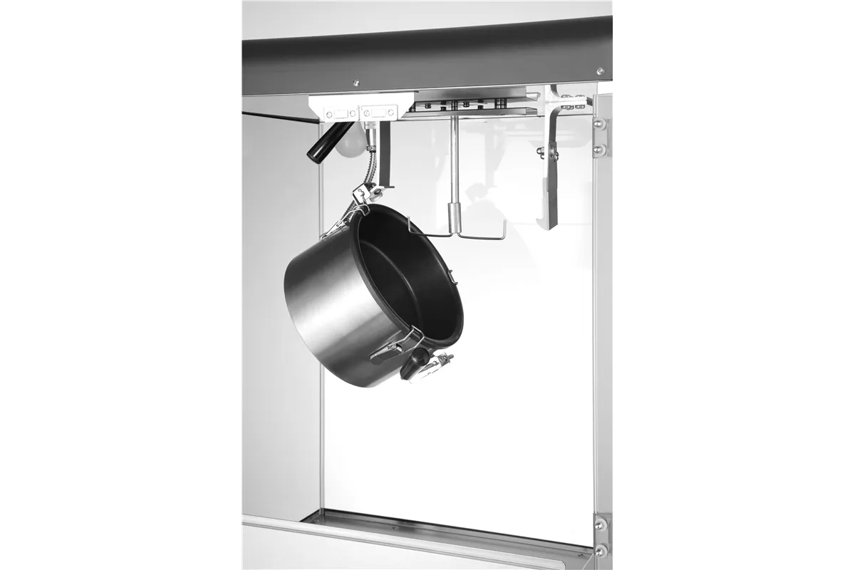 Urządzenie do popcornu, 80L, czarny, 220-240V/1155W, 560x445x775mm HENDI 282823