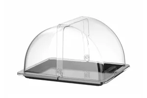 Witrynka roll-top, GN 1/2, czarny, 325x265mm, Prostokątny HENDI 427569