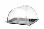 Witrynka roll-top, GN 1/2, czarny, 325x265mm, Prostokątny HENDI 427569