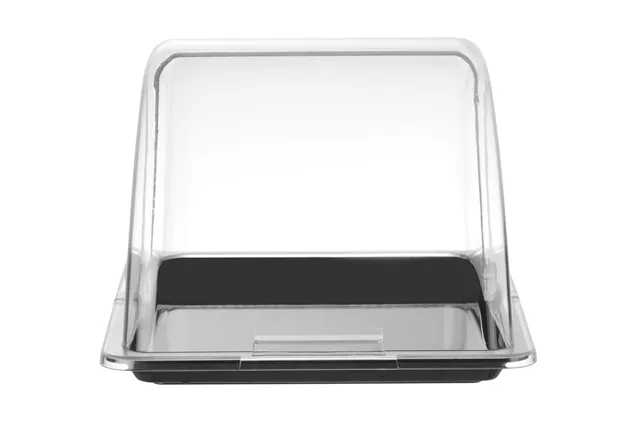 Witrynka roll-top, GN 1/2, czarny, 325x265mm, Prostokątny HENDI 427569