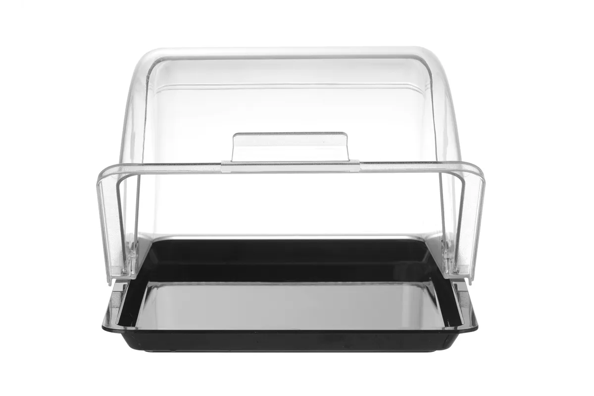 Witrynka roll-top, GN 1/2, czarny, 325x265mm, Prostokątny HENDI 427569