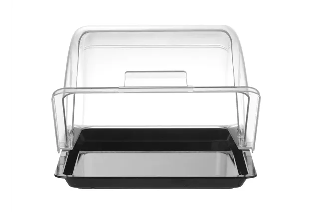 Witrynka roll-top, GN 1/2, czarny, 325x265mm, Prostokątny HENDI 427569