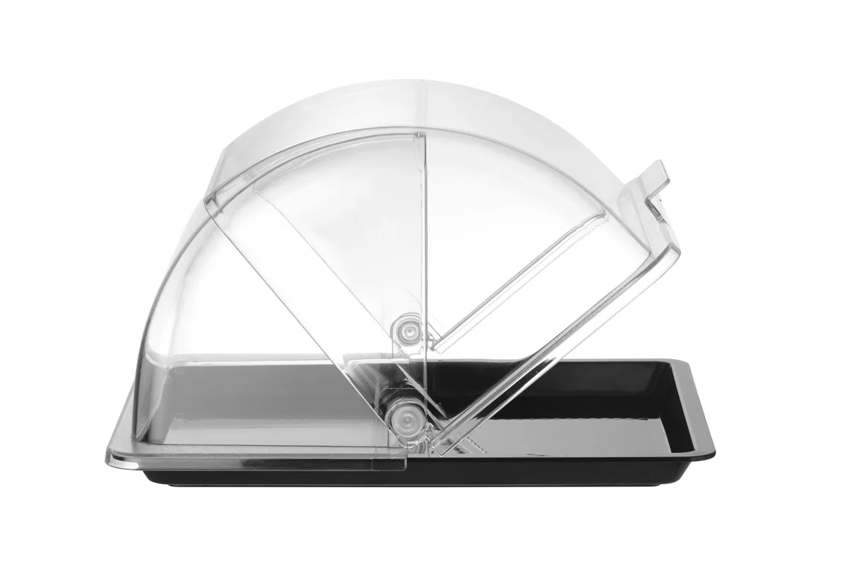 Witrynka roll-top, GN 1/2, czarny, 325x265mm, Prostokątny HENDI 427569