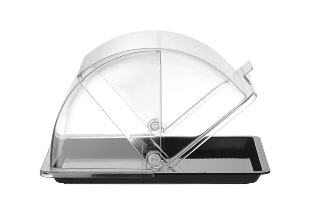 Witrynka roll-top, GN 1/2, czarny, 325x265mm, Prostokątny HENDI 427569