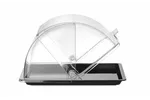 Witrynka roll-top, GN 1/2, czarny, 325x265mm, Prostokątny HENDI 427569