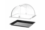 Witrynka roll-top, GN 1/2, czarny, 325x265mm, Prostokątny HENDI 427569