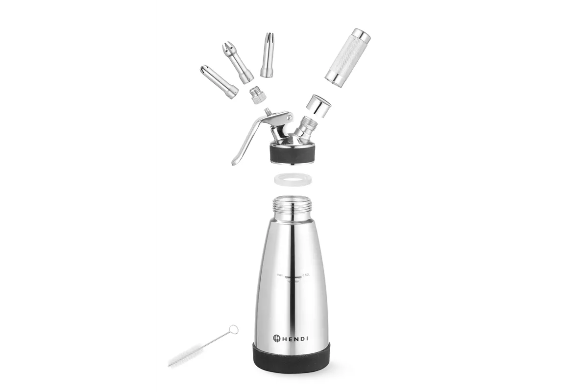 Termo syfon do ciepłych i zimnych sosów, 0,5L, ⌀95x275mm HENDI 588697