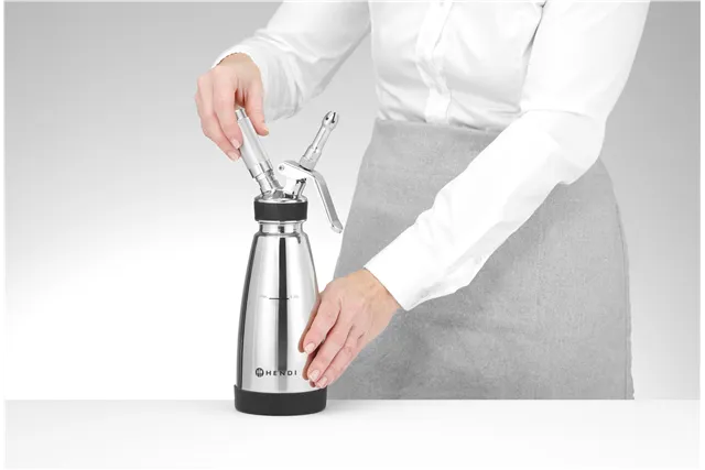 Termo syfon do ciepłych i zimnych sosów, 0,5L, ⌀95x275mm HENDI 588697