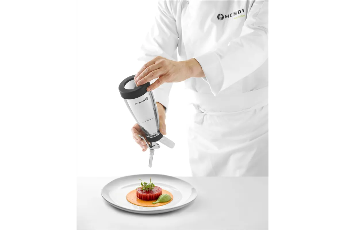 Termo syfon do ciepłych i zimnych sosów, 0,5L, ⌀95x275mm HENDI 588697