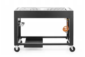 Grill gazowy Tampa, czarny, 10kW, 1260x580x900mm HENDI 700044