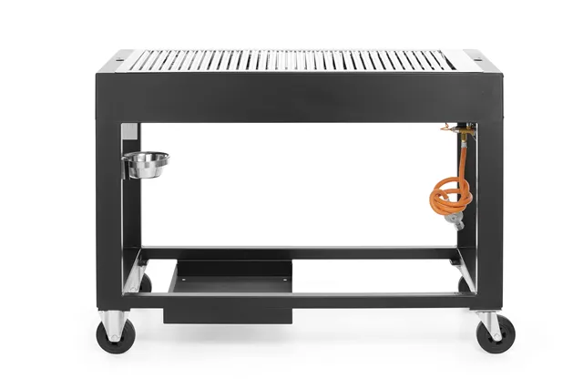 Grill gazowy Tampa, czarny, 10kW, 1260x580x900mm HENDI 700044