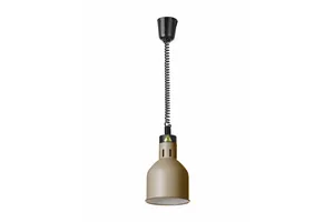 Lampa do podgrzewania potraw wisząca, cylindryczna, beżowy, 230V/250W, ⌀175x250mm HENDI 273784