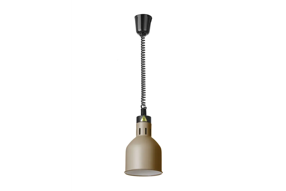 Lampa do podgrzewania potraw wisząca, cylindryczna, beżowy, 230V/250W, ⌀175x250mm HENDI 273784