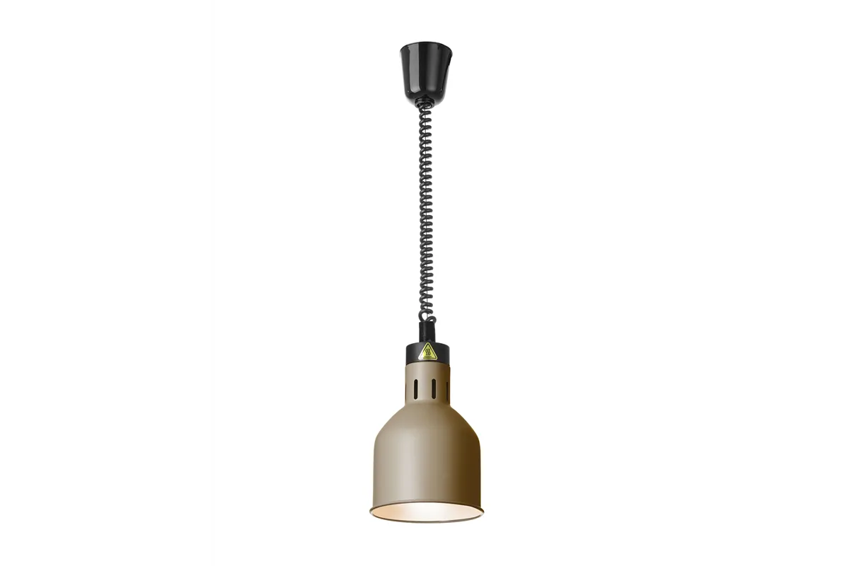 Lampa do podgrzewania potraw wisząca, cylindryczna, beżowy, 230V/250W, ⌀175x250mm HENDI 273784