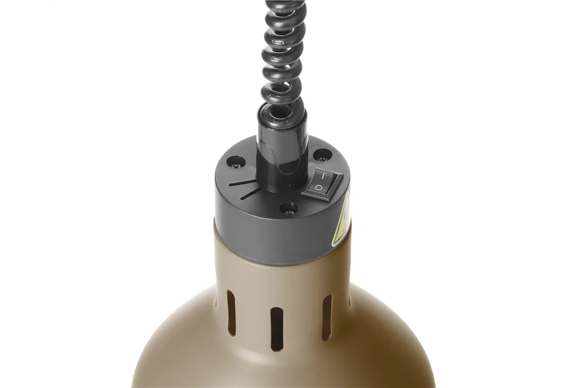 Lampa do podgrzewania potraw wisząca, cylindryczna, beżowy, 230V/250W, ⌀175x250mm HENDI 273784