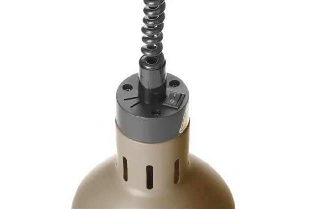 Lampa do podgrzewania potraw wisząca, cylindryczna, beżowy, 230V/250W, ⌀175x250mm HENDI 273784