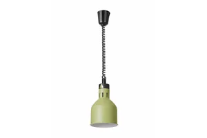 Lampa do podgrzewania potraw wisząca, cylindryczna, zielony, 230V/250W, ⌀175x250mm HENDI 273791