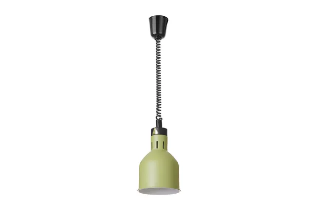 Lampa do podgrzewania potraw wisząca, cylindryczna, zielony, 230V/250W, ⌀175x250mm HENDI 273791