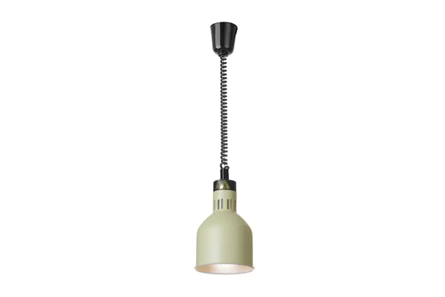 Lampa do podgrzewania potraw wisząca, cylindryczna, zielony, 230V/250W, ⌀175x250mm HENDI 273791