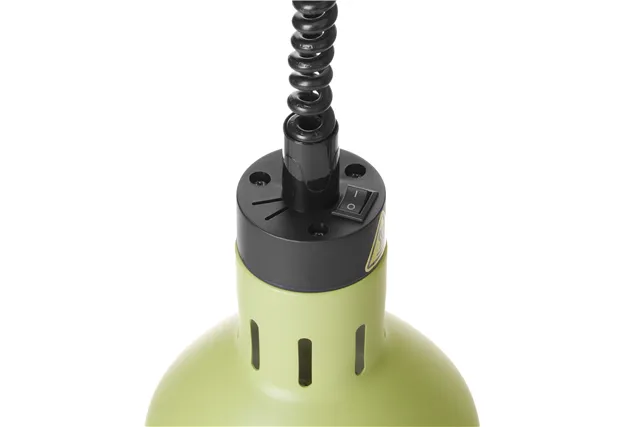 Lampa do podgrzewania potraw wisząca, cylindryczna, zielony, 230V/250W, ⌀175x250mm HENDI 273791
