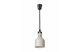 Lampa do podgrzewania potraw wisząca, cylindryczna, biały, 230V/250W, ⌀175x250mm HENDI 273821