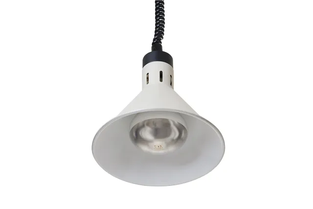 Lampa do podgrzewania potraw wisząca, stożkowa, biały, 230V/250W, ⌀275x250mm HENDI 273937