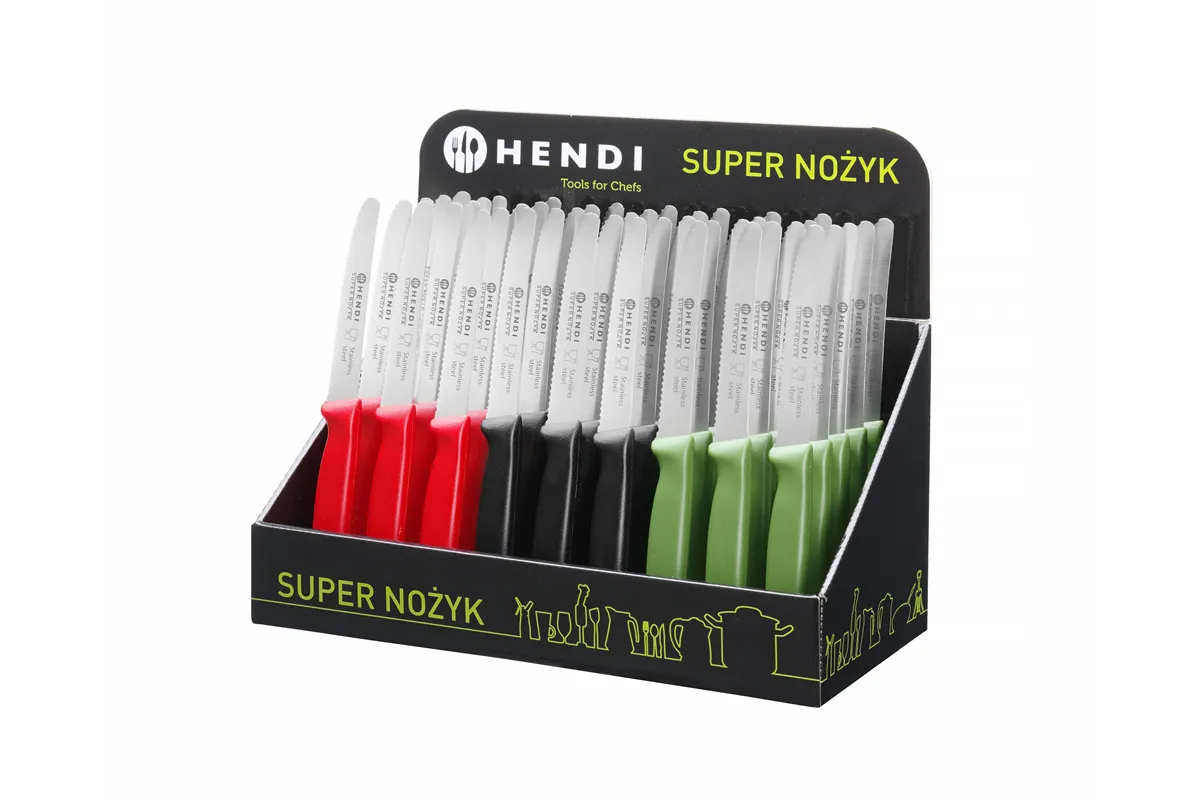 Nóż uniwersalny, czerwony, 220mm HENDI 842129