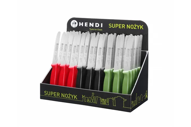 Nóż uniwersalny, czerwony, 220mm HENDI 842129