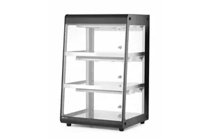 Witryna grzewcza nastawna, czarny, 220-240V/500W, 472x447x775mm HENDI 273760