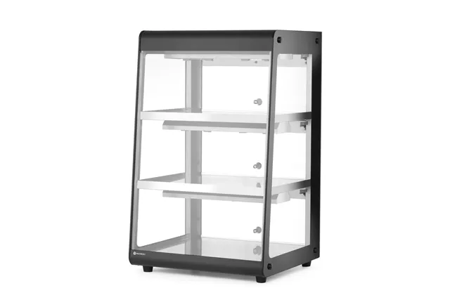 Witryna grzewcza nastawna, czarny, 220-240V/500W, 472x447x775mm HENDI 273760