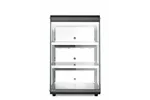 Witryna grzewcza nastawna, czarny, 220-240V/500W, 472x447x775mm HENDI 273760