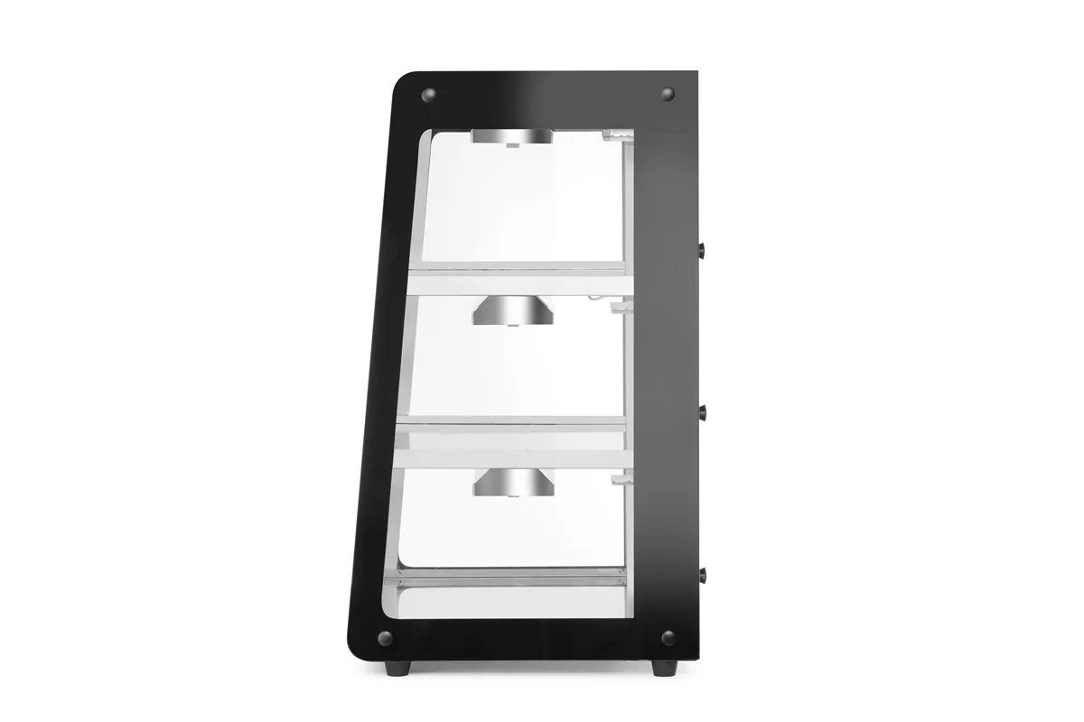 Witryna grzewcza nastawna, czarny, 220-240V/500W, 472x447x775mm HENDI 273760