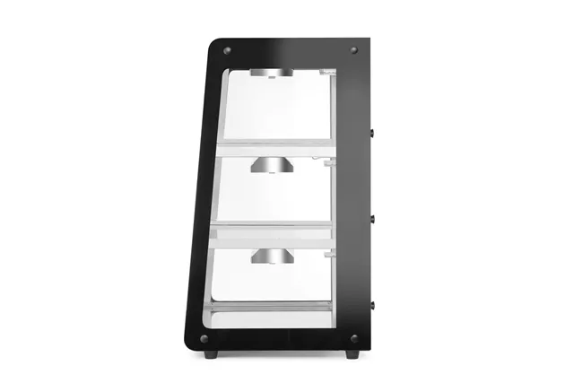 Witryna grzewcza nastawna, czarny, 220-240V/500W, 472x447x775mm HENDI 273760