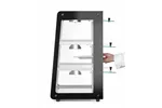 Witryna grzewcza nastawna, czarny, 220-240V/500W, 472x447x775mm HENDI 273760