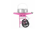 Urządzenie do waty cukrowej z wózkiem, Pastelowy różowy, 220-240V/1130W, 948x520x914mm HENDI 282809