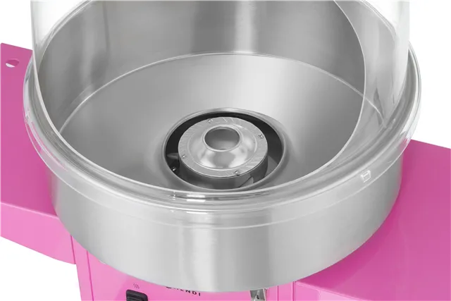 Urządzenie do waty cukrowej z wózkiem, Pastelowy różowy, 220-240V/1130W, 948x520x914mm HENDI 282809