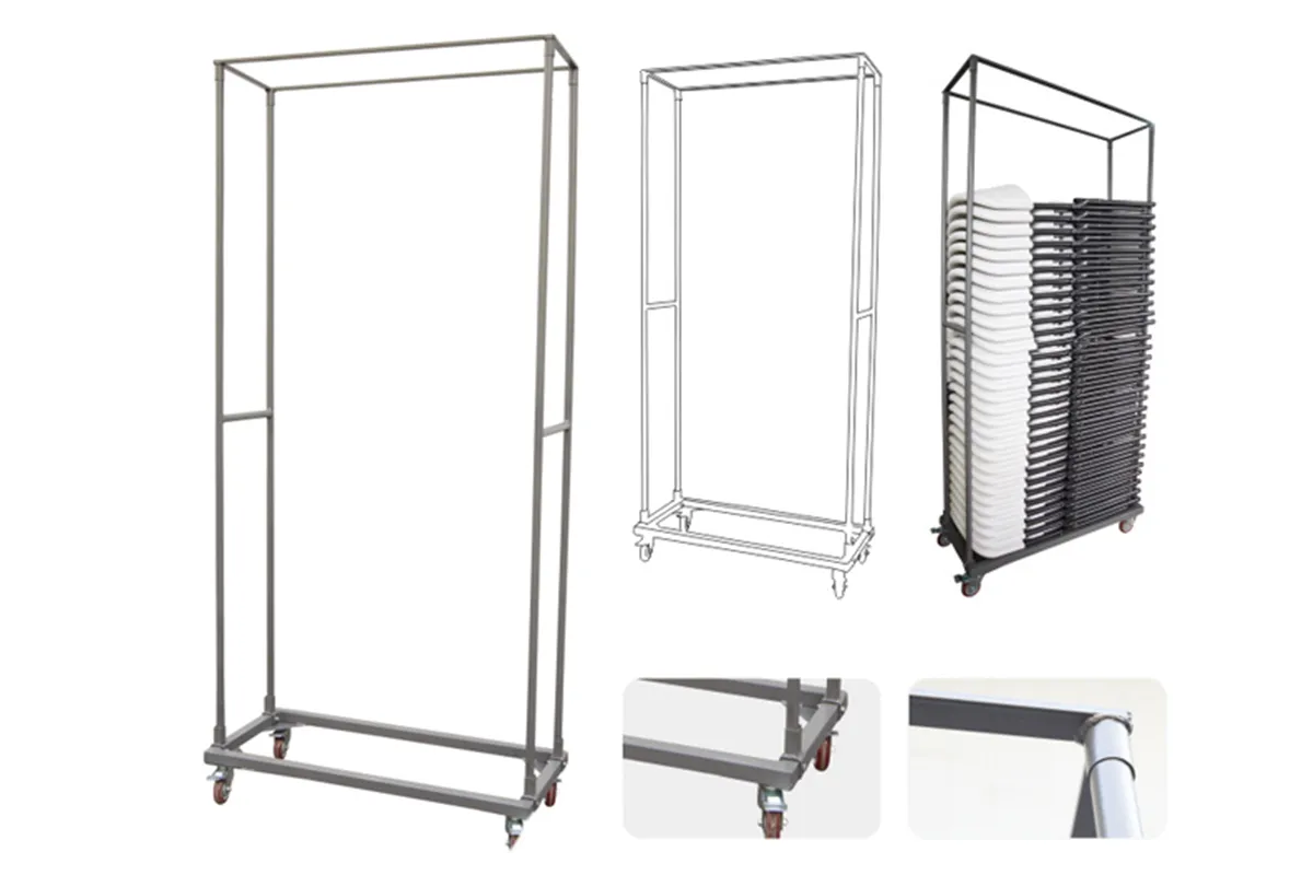 Wózek na krzesła, 1140x492x1895mm AmerBox 811054