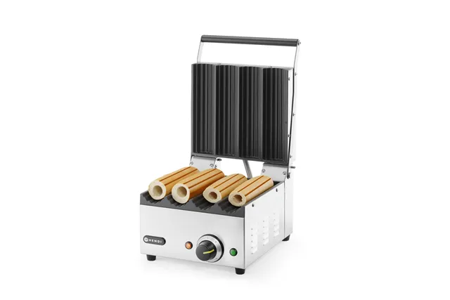 Grill kontaktowy Hot-Dog Panini, 220-240V/1800W, 385x285x254mm HENDI 263594