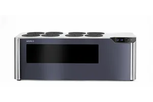 Chłodziarka do wina nastawna dwustrefowa, Cellar, czarny, 220-240V/60W, 800x350x293mm Arktic 237380