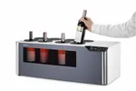 Chłodziarka do wina nastawna dwustrefowa, Cellar, czarny, 220-240V/60W, 800x350x293mm Arktic 237380