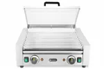 Podgrzewacz rolkowy do parówek dwustrefowy, z pokrywą, 11 rolek, 220-240V/980W, 566x527x259mm HENDI 268650