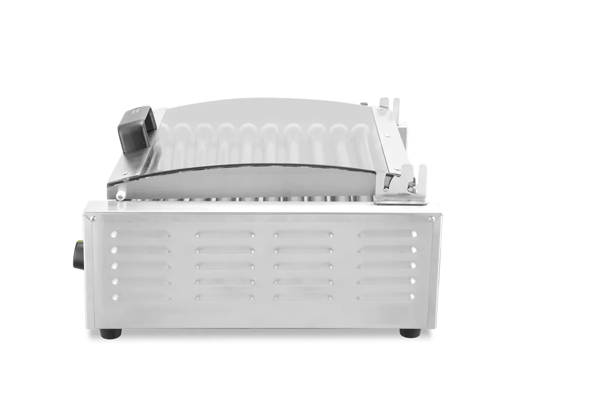 Podgrzewacz rolkowy do parówek dwustrefowy, z pokrywą, 11 rolek, 220-240V/980W, 566x527x259mm HENDI 268650