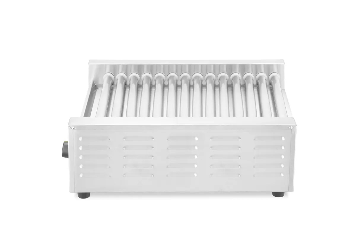 Podgrzewacz rolkowy do parówek dwustrefowy, 14 rolek, 230V/1230W, 566x640x192mm HENDI 268667